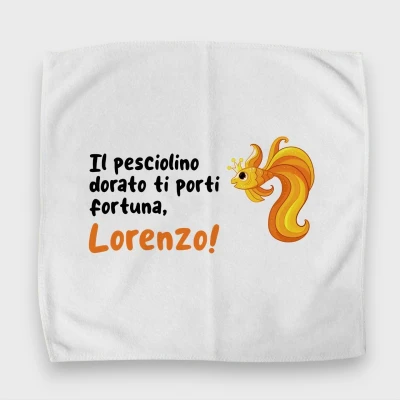 Asciugamano per lunch box personalizzato - Pesciolino d'oro