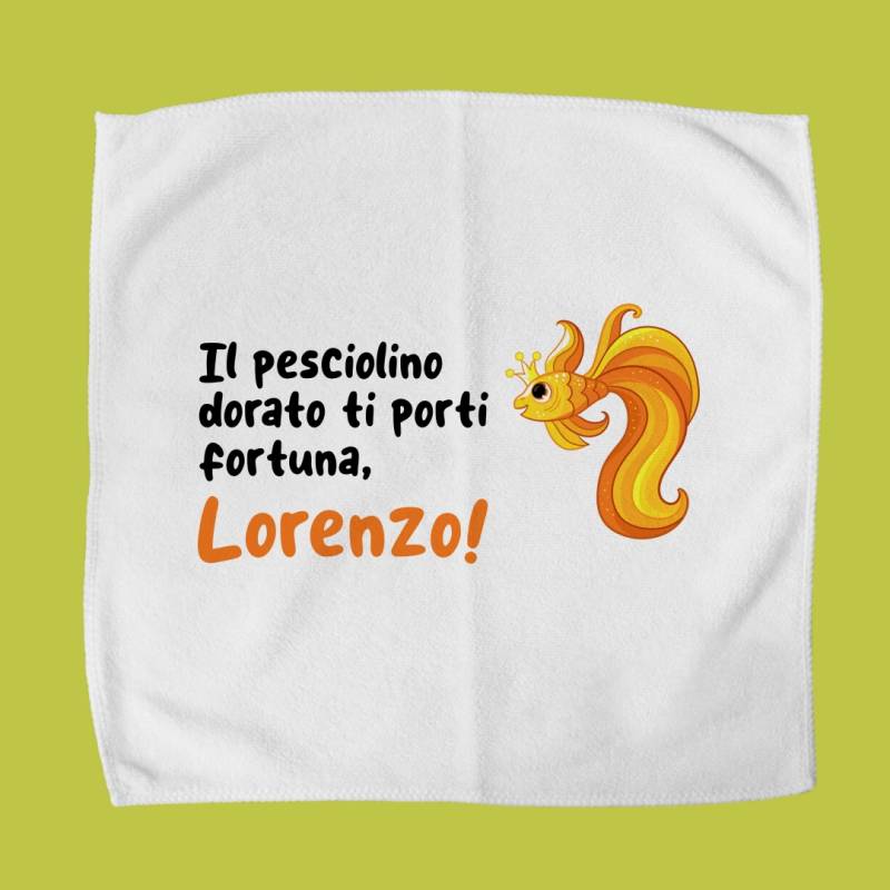 Asciugamano per lunch box personalizzato - Pesciolino d'oro