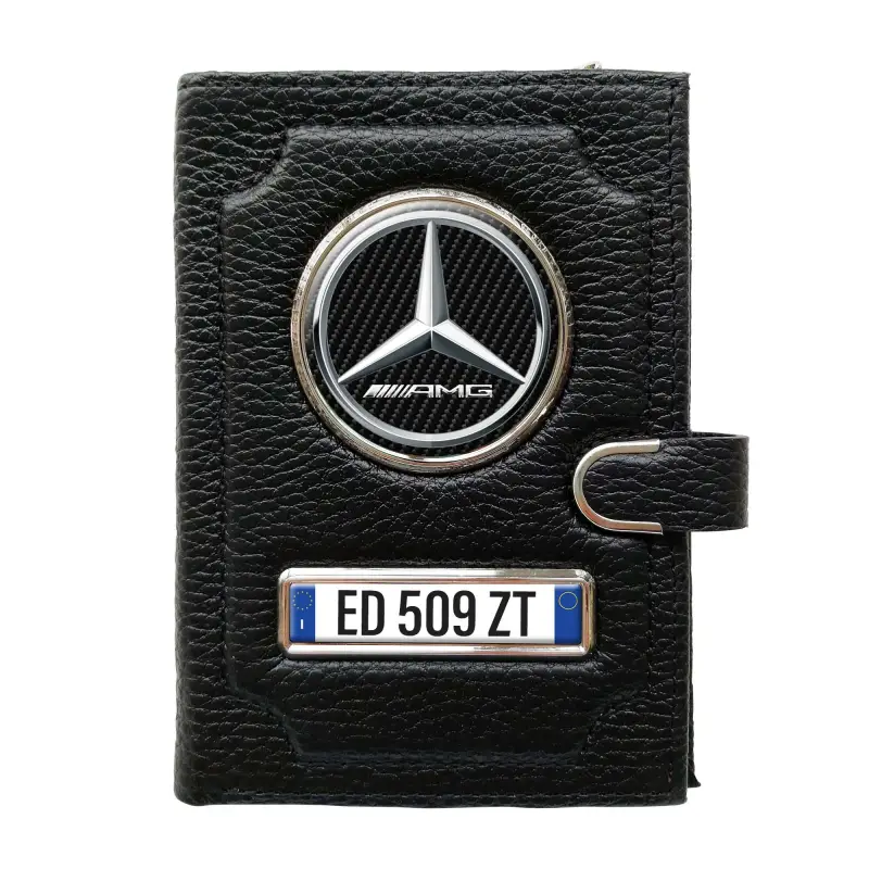 Portafoglio con scomparto per il denaro con clip - Mercedes Benz AMG