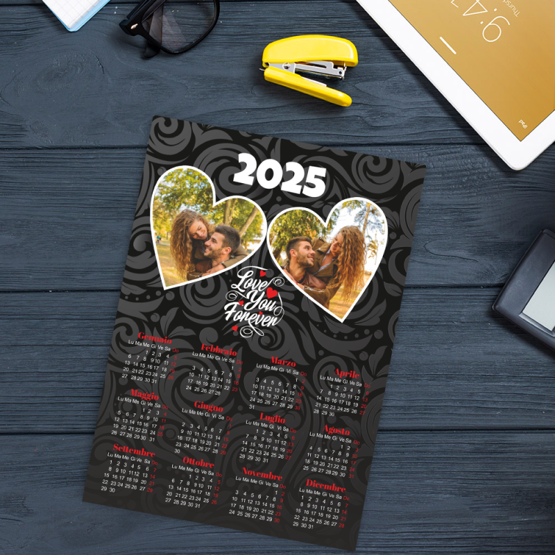 Magneti da frigo - Calendario con 2 foto