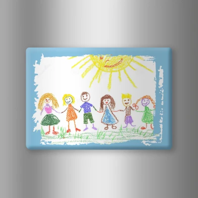 Magneti da frigo - Disegno del tuo bambino