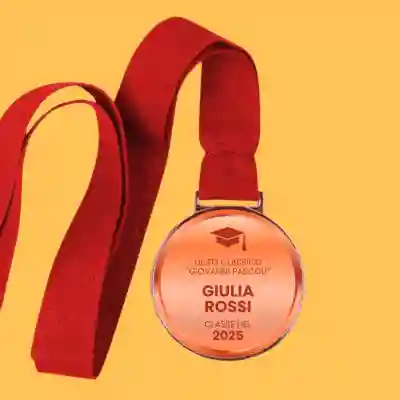 Medaglia personalizzata - Laureato a colori