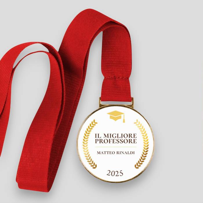 Medaglia personalizzata - Il migliore professore