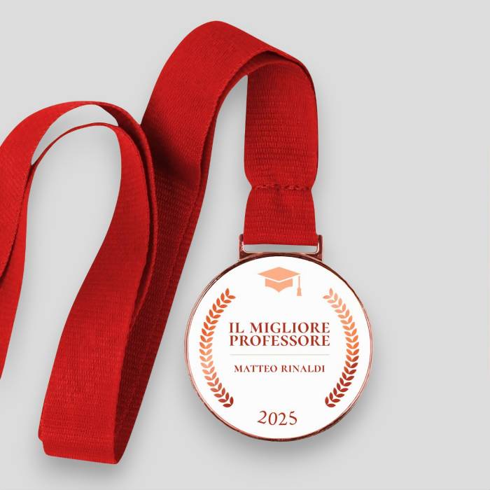 Medaglia personalizzata - Il migliore professore