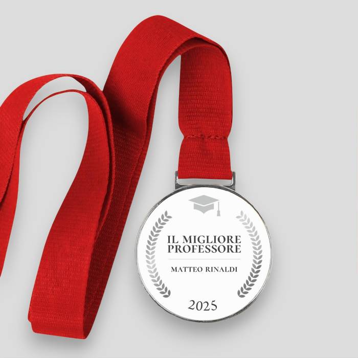 Medaglia personalizzata - Il migliore professore