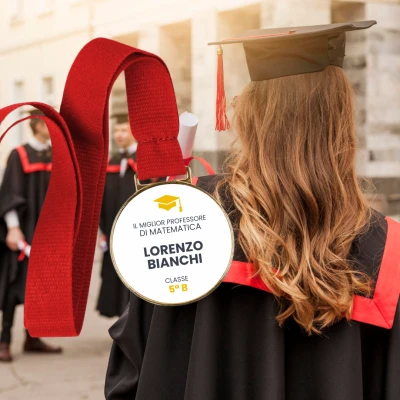 Medaglia personalizzata - Materia preferita