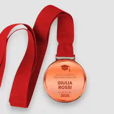 Medaglia personalizzata - Laureato a colori