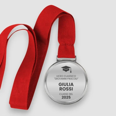 Medaglia personalizzata - Laureato a colori
