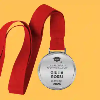 Medaglia personalizzata - Laureato a colori