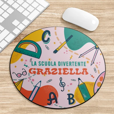Tappetino per mouse personalizzato - Disegno di scuola
