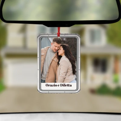 Profumatore per auto - con il vostro testo e la vostra foto