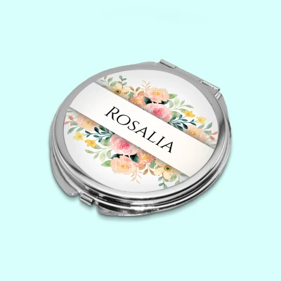 Specchio di tasca - design floreale