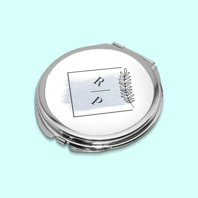 Specchio di tasca - le vostre iniziali