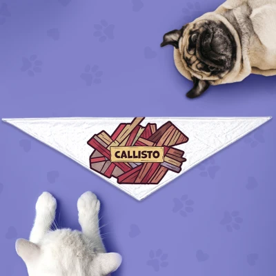 Bandana Cane Personalizzata - Amante del legno