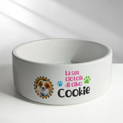 Ciotola in ceramica personalizzata - Con foto