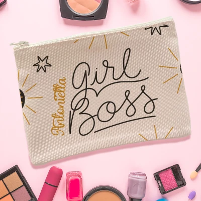 Borsellino per trucchi personalizzato - Girl Boss