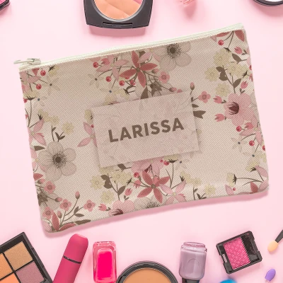 Borsellino per trucchi personalizzato - Semplice con nome