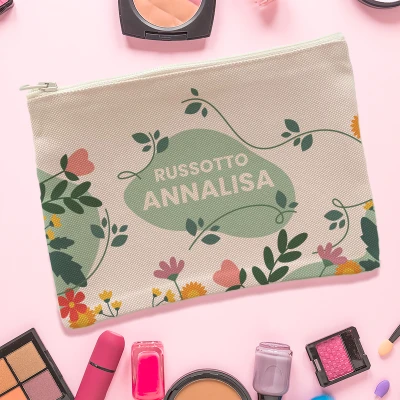Borsellino per trucchi personalizzato - Nome e cognome