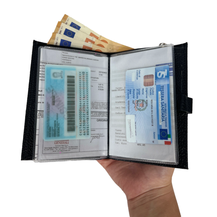 Portafoglio con scomparto per il denaro con clip - Toyota