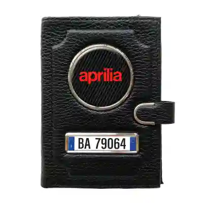Portafoglio con scomparto per il denaro con clip - Aprilia Red