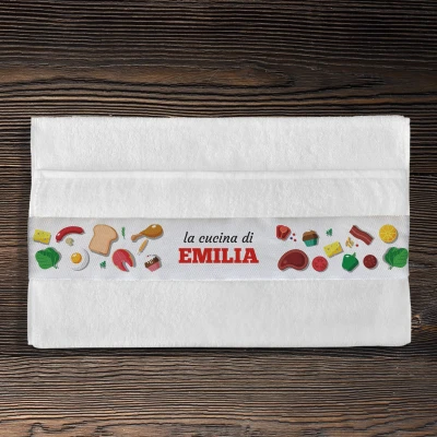 Asciugamano di cotone personalizzato - Cucina