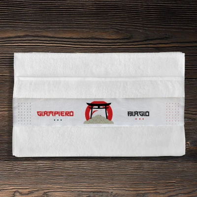 Asciugamano di cotone personalizzato - Samurai