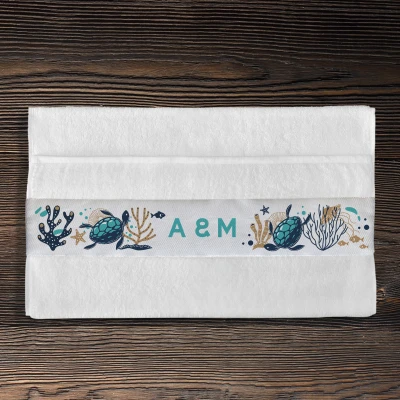 Asciugamano di cotone personalizzato - Oceano