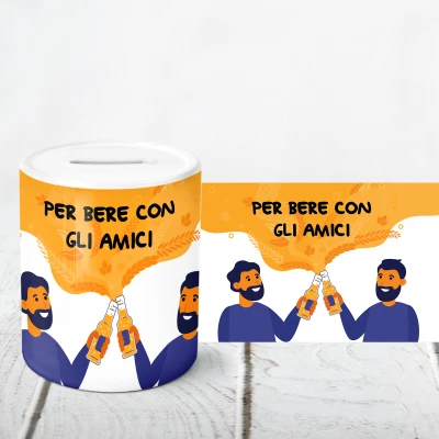 Salvadanaio personalizzato - Da bere con...