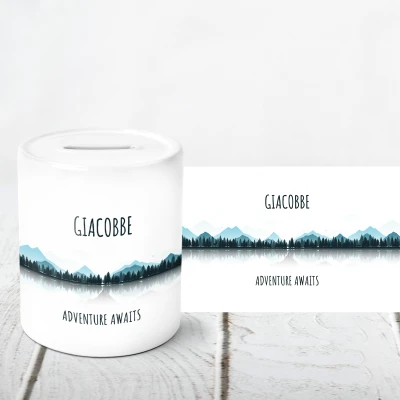 Salvadanaio personalizzato - Montagna