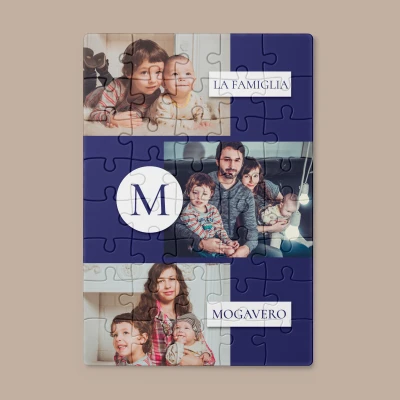 Puzzle personalizzato con nomi e foto di famiglia