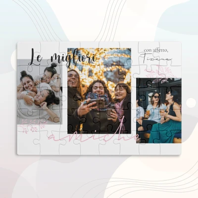 Puzzle personalizzato con ricordi per le migliori amiche