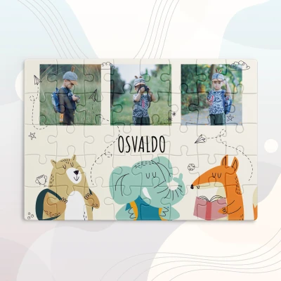 Puzzle personalizzato con animaletti