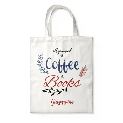 Borsa Personalizzata - Coffee and Books