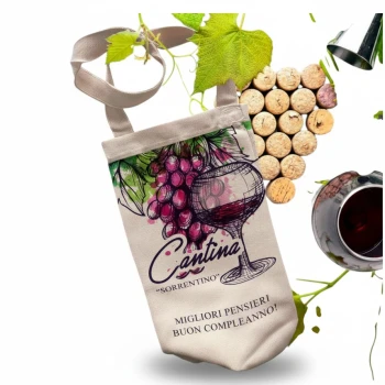 Sacchetto personalizzati per la bottiglia di vino