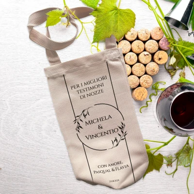 Sacchetto personalizzati per la bottiglia di vino - Occasioni speciali