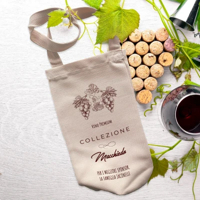 Sacchetto personalizzati per la bottiglia di vino - I migliori padrini