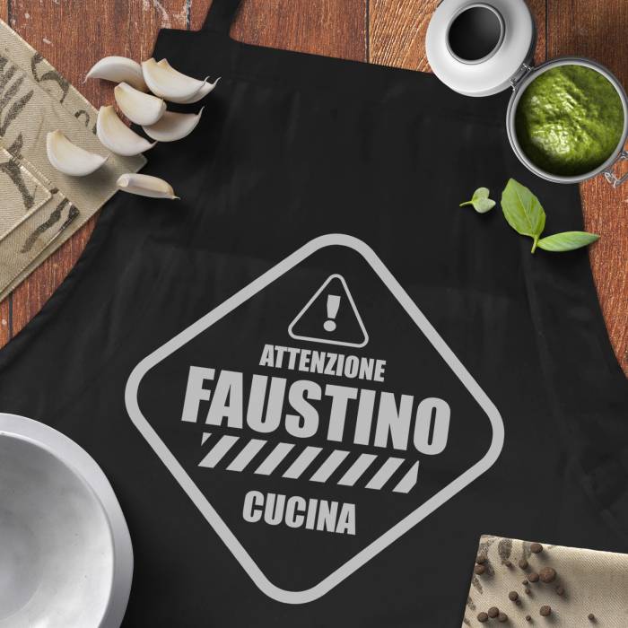Grembiule da cucina - Attenzione!