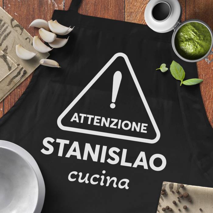 Grembiule da cucina - Attenzione in cucina