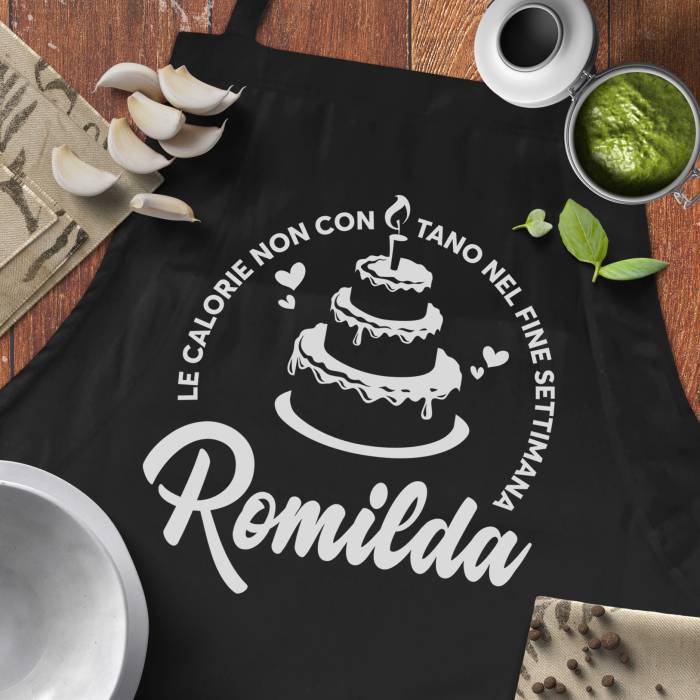 Grembiule da cucina - Le calorie non contano nei weekend
