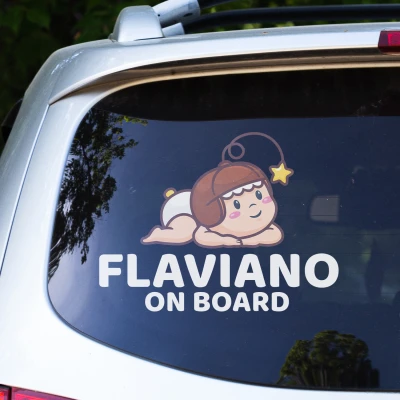 Adesivo auto Bambino Stella