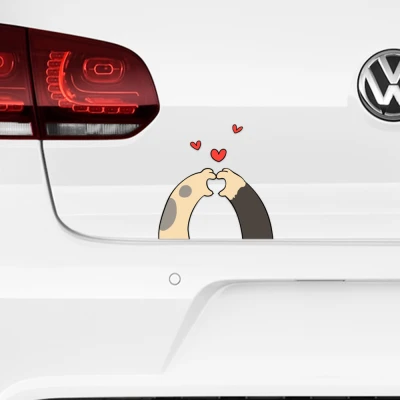 Adesivo auto Zampette di Gatto