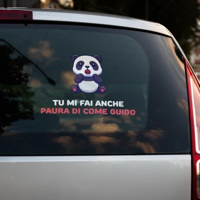 Adesivo Panda Divertente