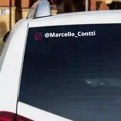 Set due Adesivi Instagram stampati a colori