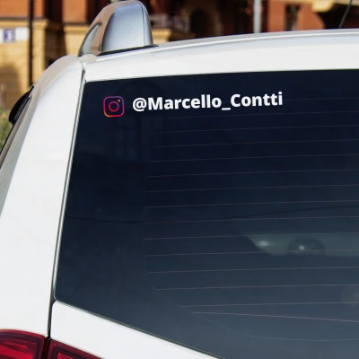 Set due Adesivi Instagram stampati a colori