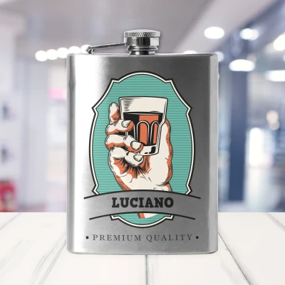 Bottiglia da tasca - Con nome