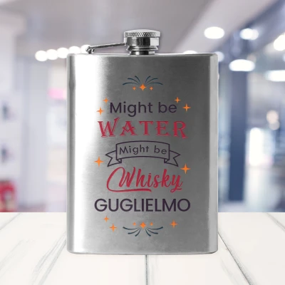 Bottiglia da tasca - Con messaggio divertente