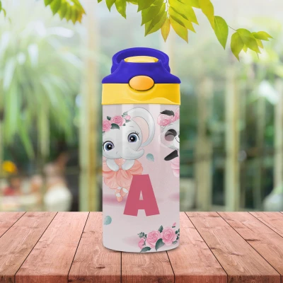 Bottiglie per bambini - Animali domestici con iniziali