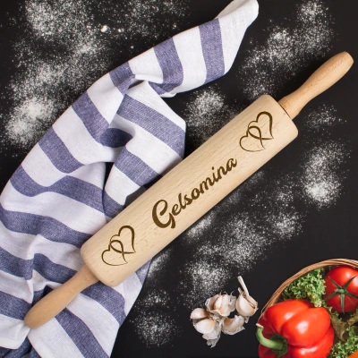 Mattarello personalizzato - Con cuoricini