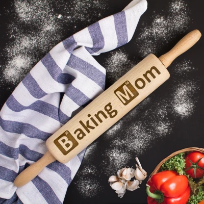 Mattarello personalizzato - Mamma che cucina