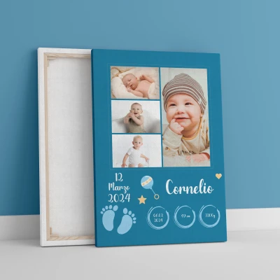 Quadro personalizzato - Benvenuto al bambino